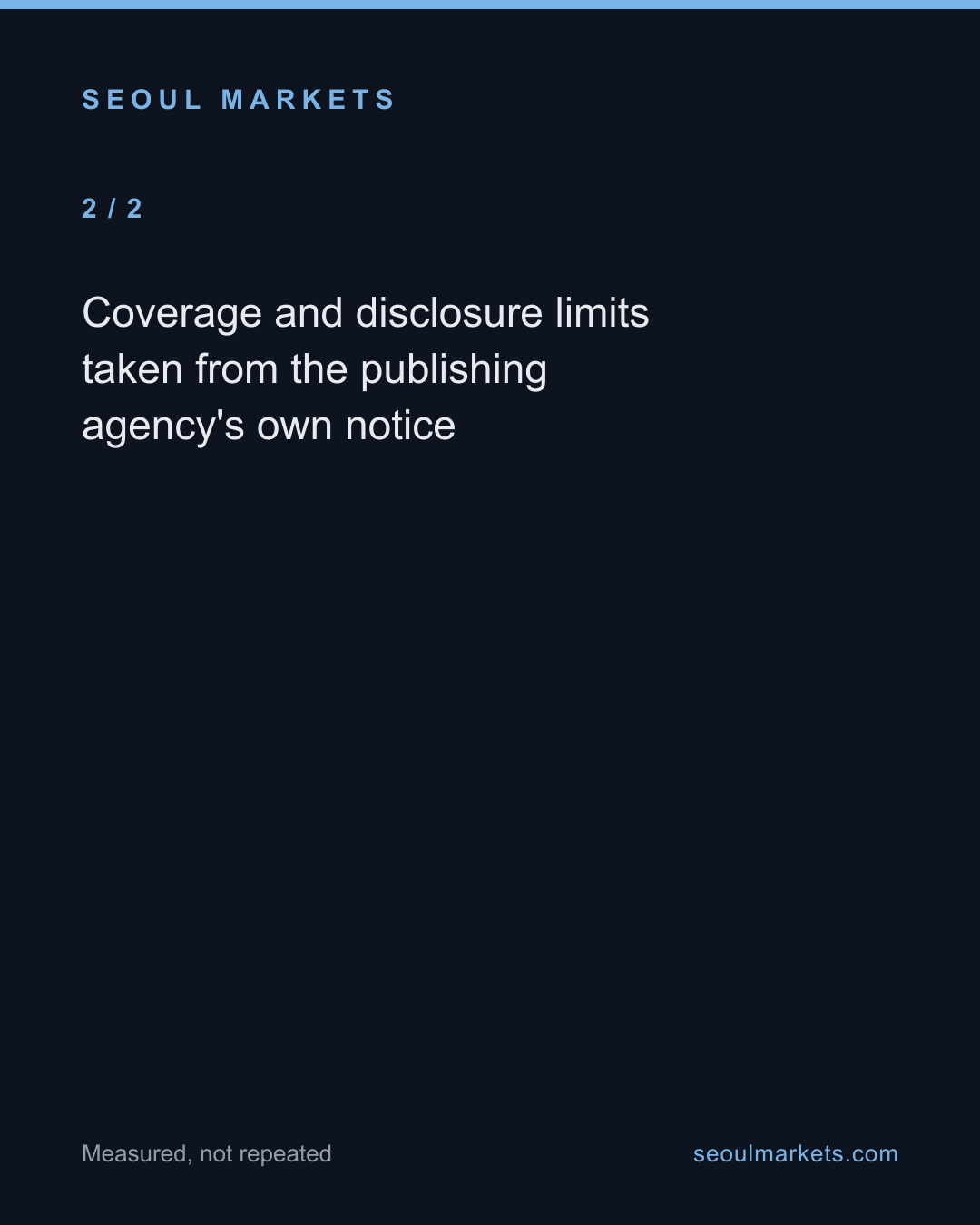 Korea publishes two housing numbers. They routinely disagree, and both are right. — card 3 of 4