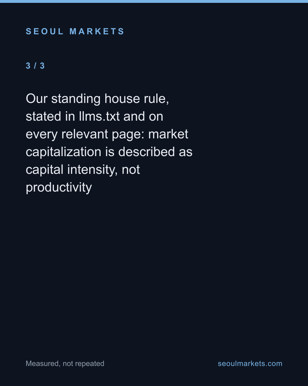 Korea's "biggest company" ranking measures hope, not output — card 4 of 5