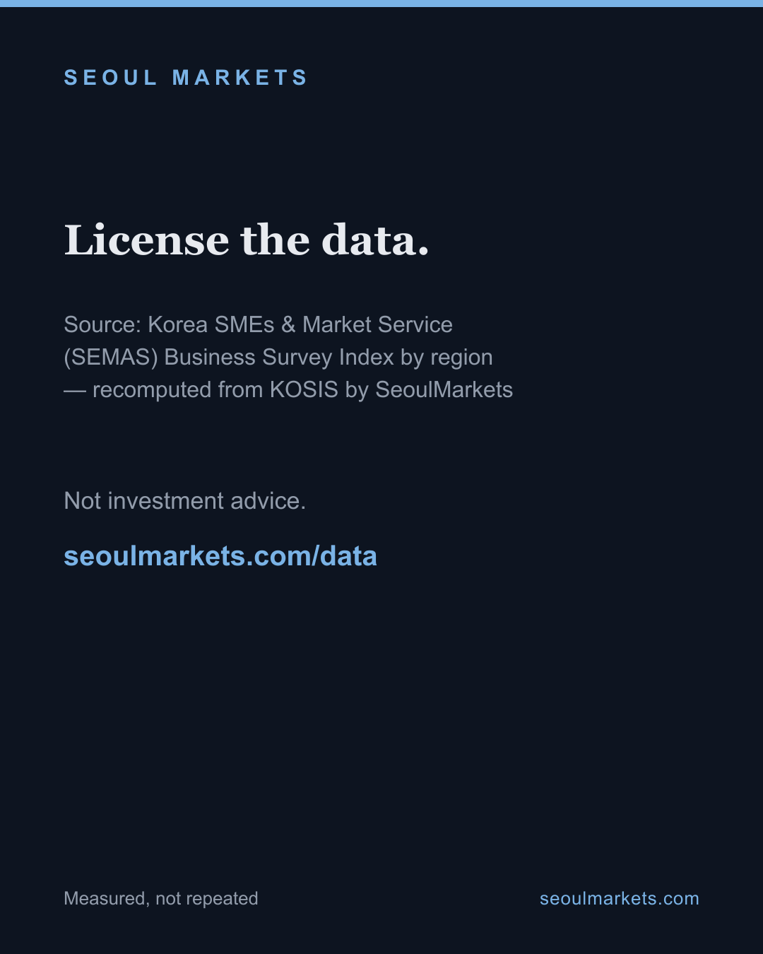 Not one Korean region's merchants expect improvement — card 5 of 5