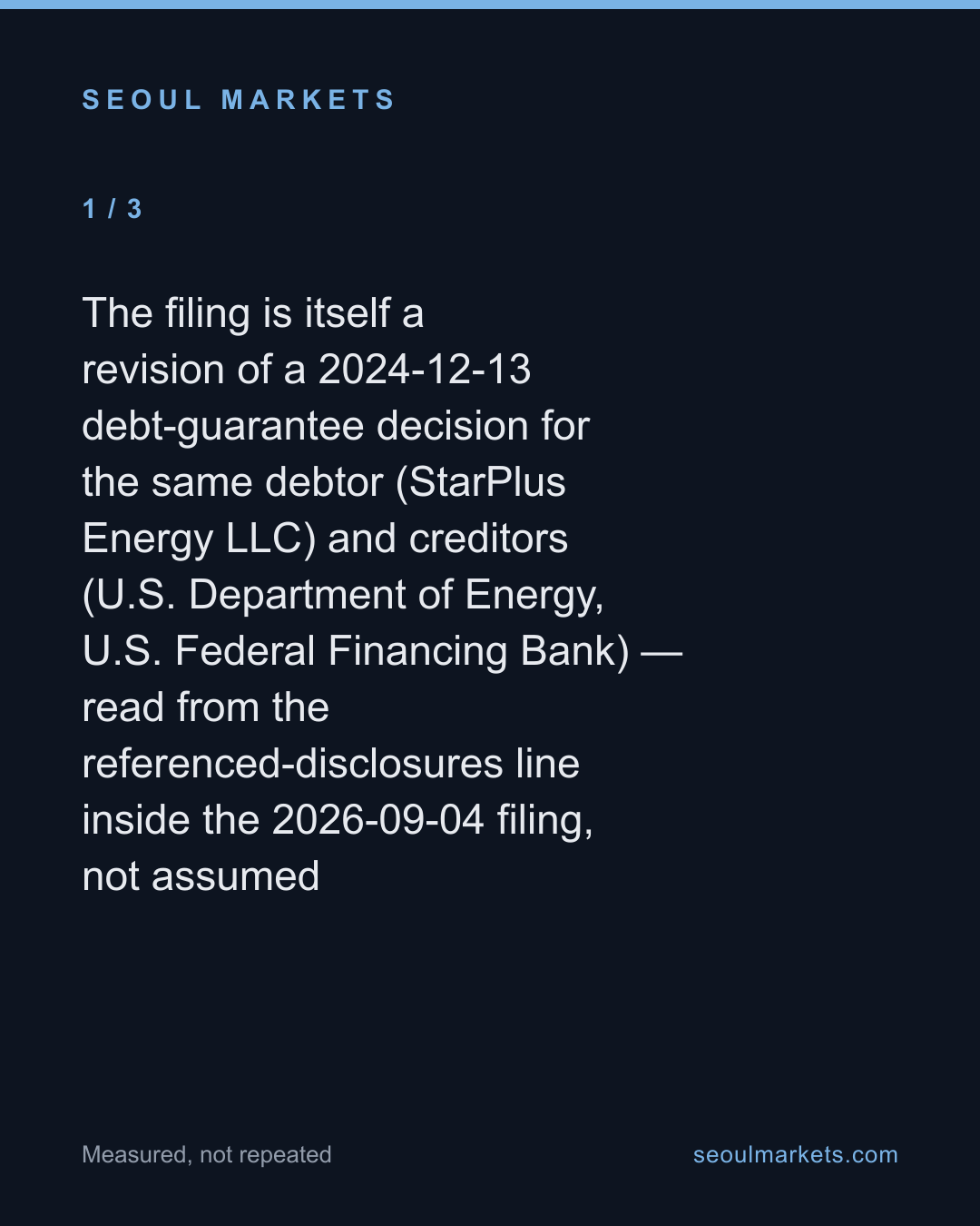 Samsung SDI's US battery JV cut its guaranteed debt 45% — the same year it turned its first profit — card 2 of 5