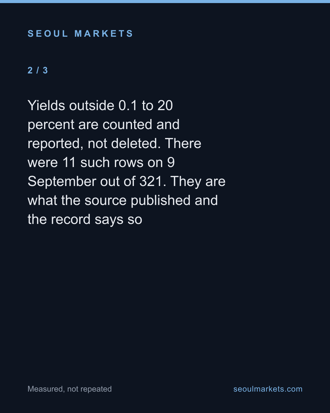 Korea lists bonds on three boards. Everyone quotes one of them — card 3 of 5