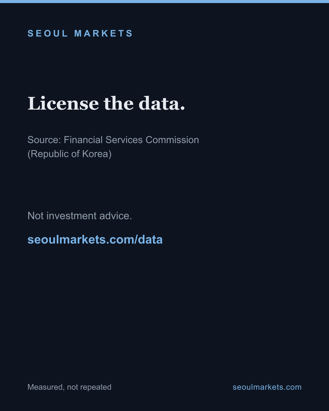 Korea lists bonds on three boards. Everyone quotes one of them — card 5 of 5